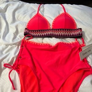 NWT hula honey two  piece swimsuit